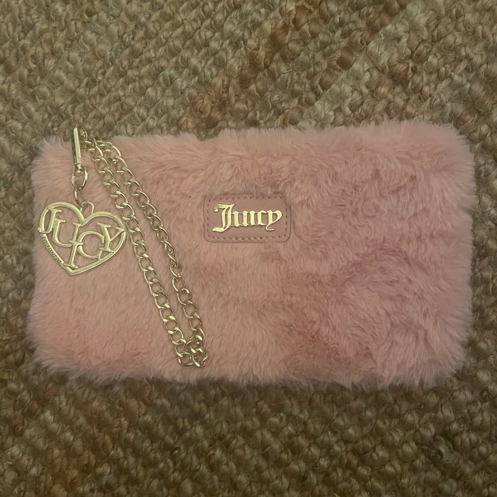 Juicy Couture Faux Fur Wristlet